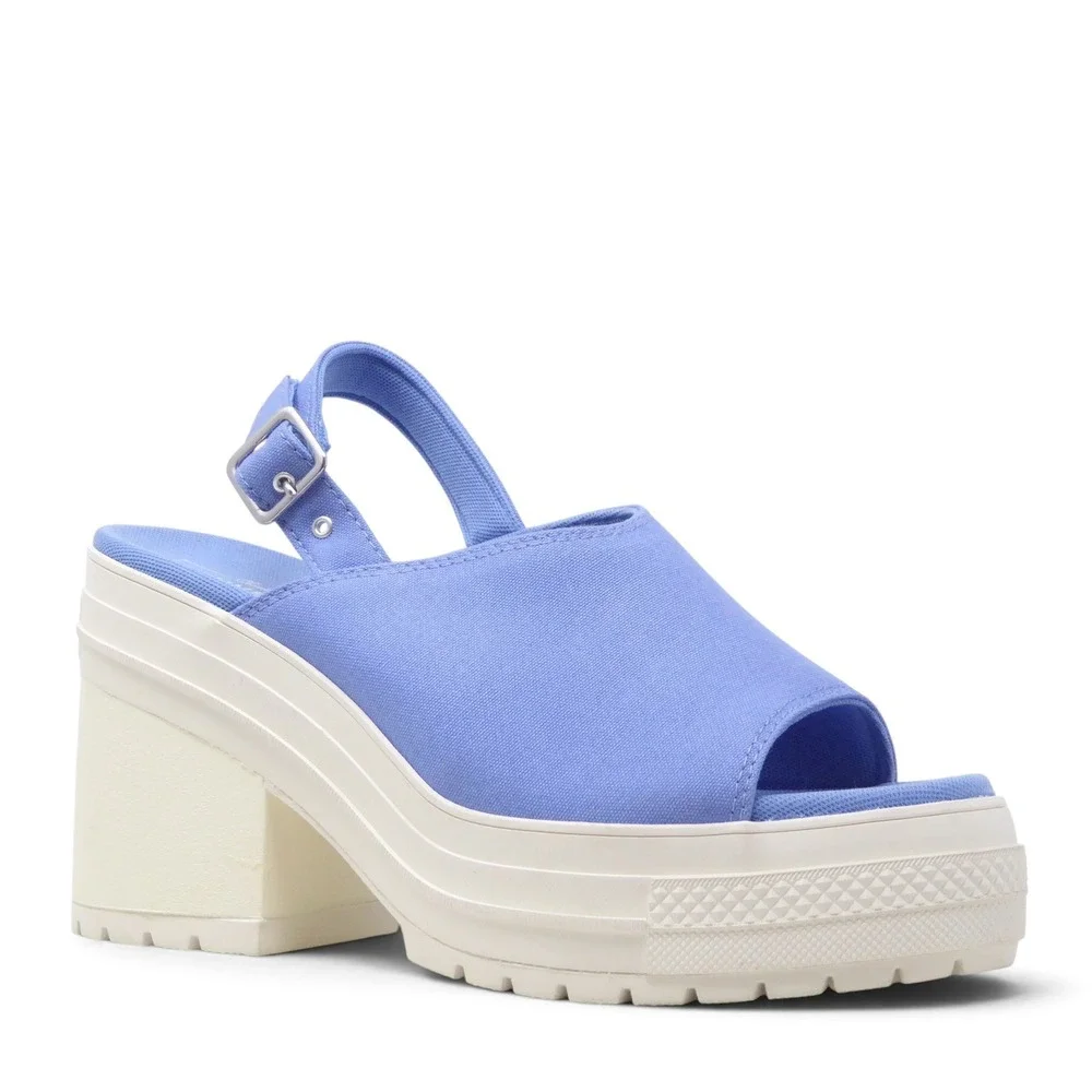 Converse Women Chuck 70 De Luxe Heel Platform Sandal Open Sky Blue A13810F Sz 11